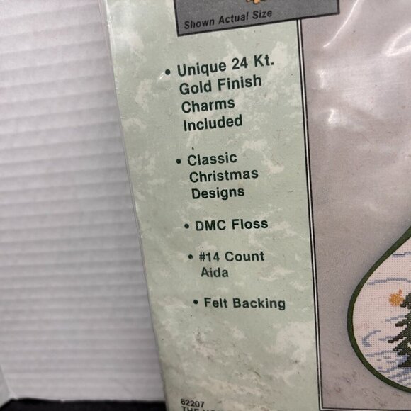 Counted Cross Stitch Stocking Kit The Homecoming Christmas Collection Charmables - Picture 3 of 6